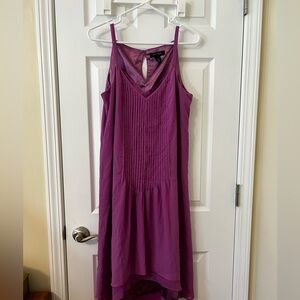 White House Black Market ladies plum chiffon halter sundress sz 10